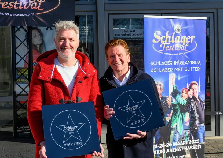 Kürt Rogiers en Luc Steeno krijgen een Schlagerfestival-ster op de Walk of Fame